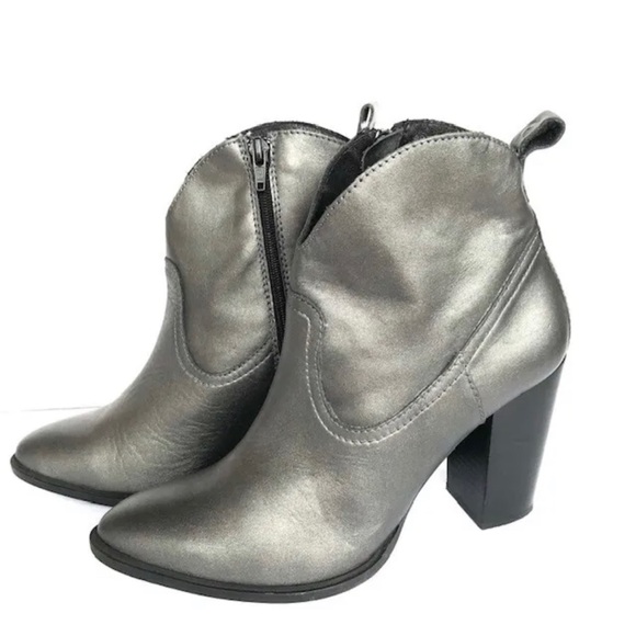 PURE NAVY HULU GUNMETAL BOOTIES 10 NWT - Picture 2 of 6